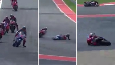 MotoGP Austin, disastro Marc Marquez: cade mentre è in testa