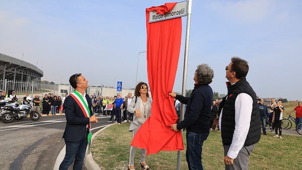 A Misano una strada per Simoncelli