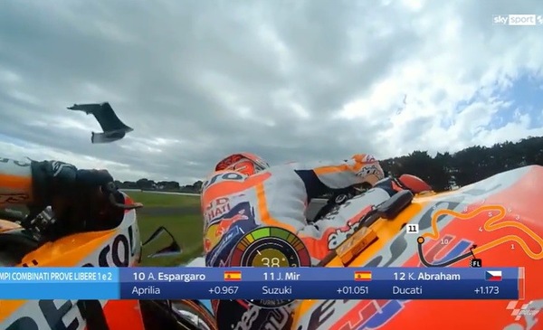 MotoGP Phillip Island, il contatto tra Lorenzo e Marquez