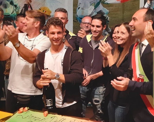 Lorenzo Dalla Porta: festeggiamenti "mondiali" a Montemurlo