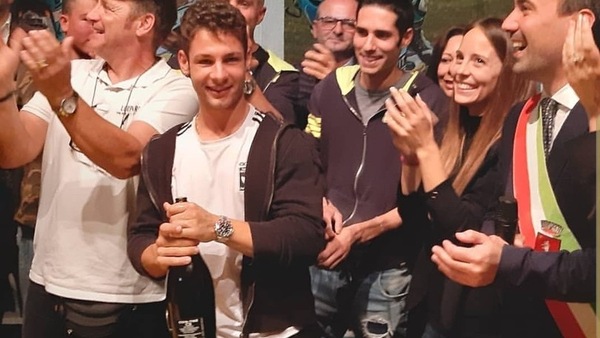 Lorenzo Dalla Porta: festeggiamenti "mondiali" a Montemurlo
