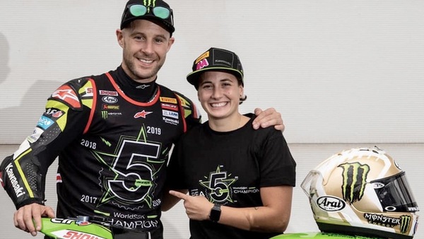 Ana Carrasco sulla Kawasaki di Rea a Jerez