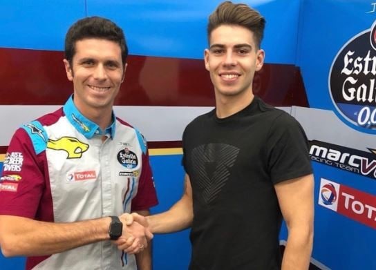 Fernandez con il Team Marc VDS al posto di Marquez