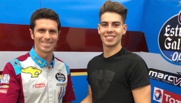 Fernandez con il Team Marc VDS al posto di Marquez