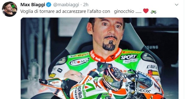 Max Biaggi ha voglia di tornare in pista, ma deve aspettare...