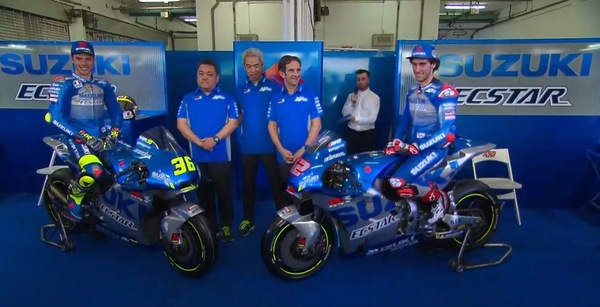 Il nuovo Team Suzuki ECSTAR con Rins e Mir