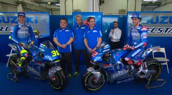 Il nuovo Team Suzuki ECSTAR con Rins e Mir