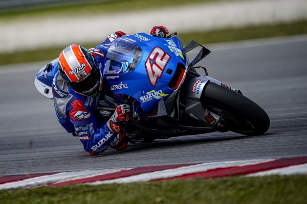 Test Sepang, Rins: “Veloce con gomma nuova e usata”
