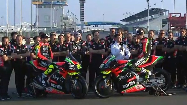 Presentazione Aprilia Racing: ecco la RS-GP 20