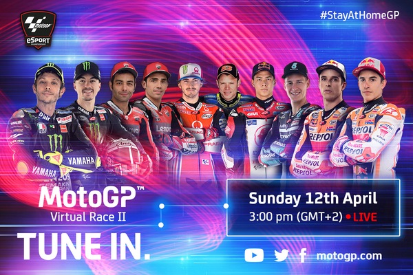 MotoGP: domenica la 2^ gara virtuale. C’è Rossi