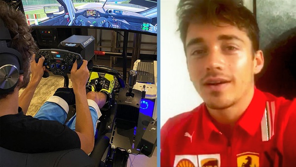 Rossi e Leclerc: che gara (virtuale) sulle GT!