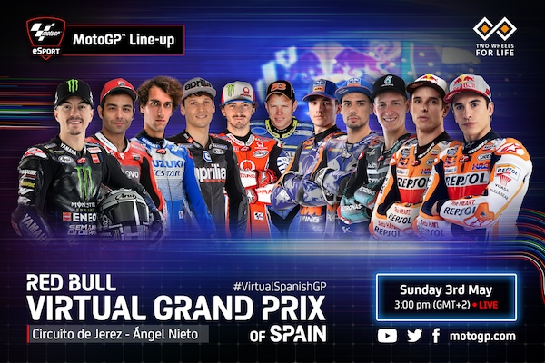 MotoGP: ecco le entry list della terza gara virtuale a Jerez