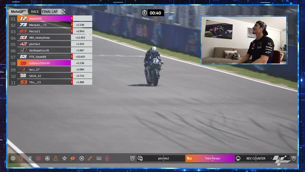 Viñales vince a Jerez la gara virtuale: “Che lotta, entusiasmante!”
