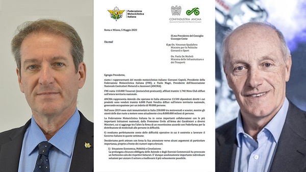 Fase2: Lettera a Conte di Federmoto e ANCMA