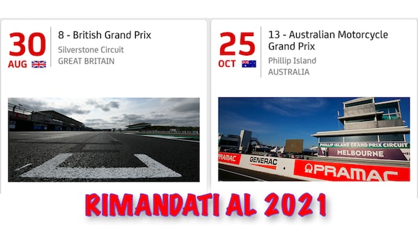 MotoGP: cancellati i GP d’Inghilterra e d’Australia