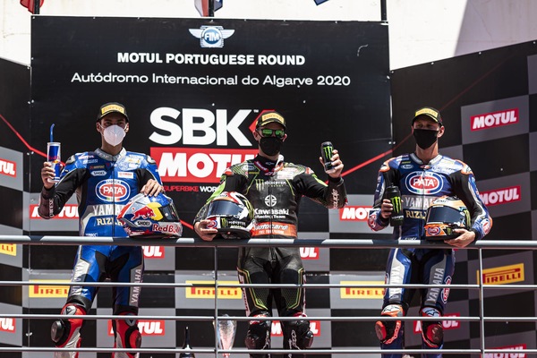 SBK Portimao, in Gara 1 Rea regala la vittoria 150 a Kawasaki