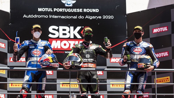 SBK Portimao, in Gara 1 Rea regala la vittoria 150 a Kawasaki