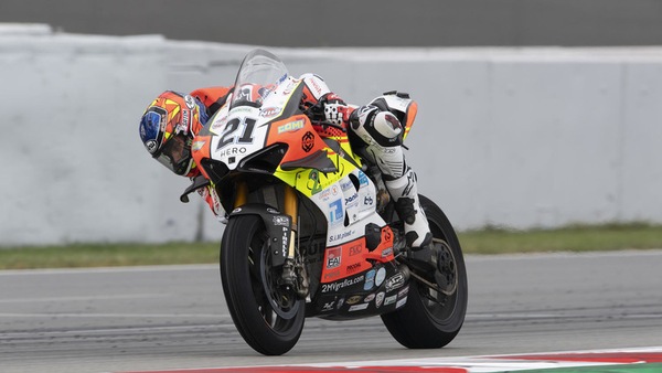 SBK Catalunya, Rinaldi: “Con gomma usata ho girato come Redding e Davies”