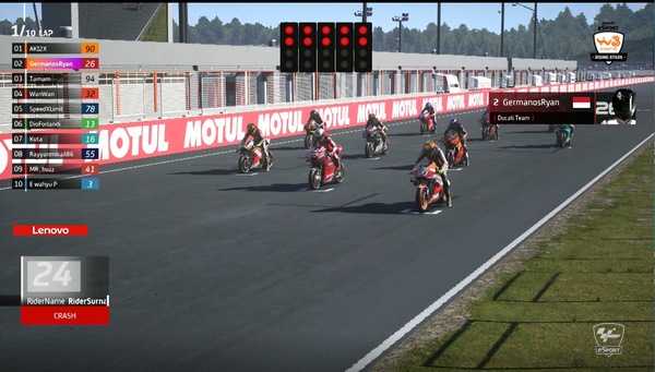 WINDTRE Rising Stars Series; la Regional Final di Asia&Oceania per qualificarsi al MotoGP™ eSport Championship