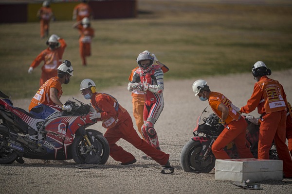 MotoGP Teruel, Miller: “La tuta era distrutta, sono fortunato a stare bene”