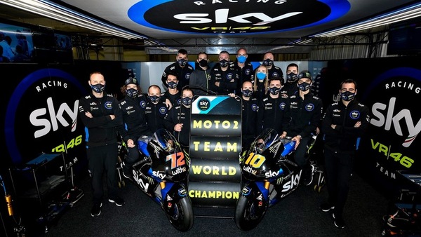 Moto2 Portogallo: lo Sky Racing Team VR46 è campione a squadre