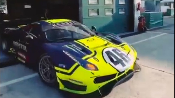 12 Ore del Golfo: Valentino Rossi sulla Ferrari 488 GT3 a Misano