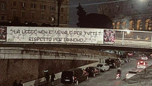 MotoGP: a Roma uno striscione per Andrea Iannone