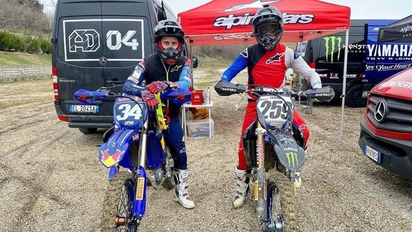 MXGP: Andrea Dovizioso si allena con Glenn Coldenhoff