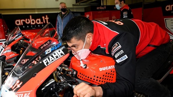 SBK, Test "segreti" per Aruba e Barni a Misano