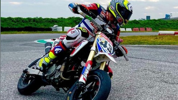 Moto2, Nicolò Bulega torna ad allenarsi dopo l'infortunio
