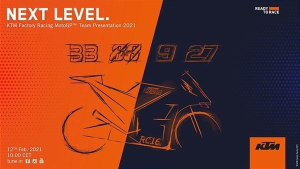 MotoGP, presentazione KTM 2021: la diretta streaming