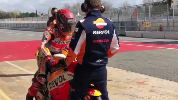 MotoGP: Marc Marquez è in pista a Barcellona!