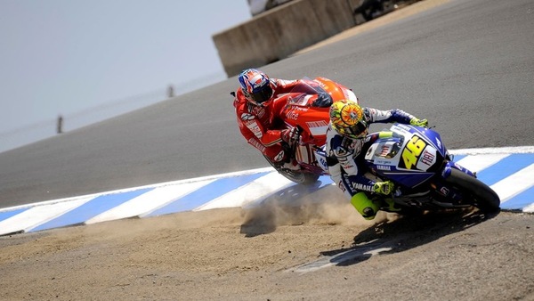 MotoGP, Rossi-Stoner: l’affronto a Laguna Seca nel 2008
