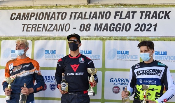 Flat Track, Cecchini eroico: rientro anticipato e 3° posto a Terenzano