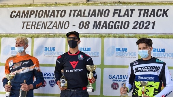Flat Track, Cecchini eroico: rientro anticipato e 3° posto a Terenzano