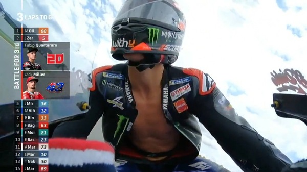 MotoGP, Quartararo penalizzato di (altri) 3": “Congratulazioni a chi va a lamentarsi”