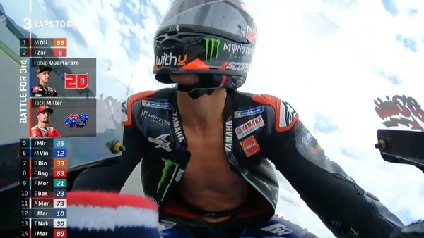 MotoGP, Quartararo penalizzato di (altri) 3": “Congratulazioni a chi va a lamentarsi”