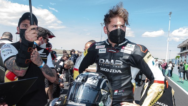 CIV SBK: infortunio in allenamento per Alessandro Delbianco