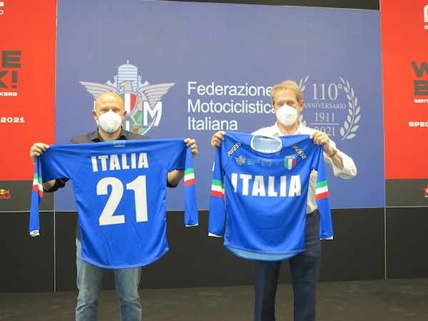 Presentata al Motor Bike Expo la Maglia Azzurra 2021