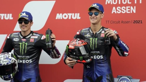 MotoGP Olanda: Quartararo risponde a Vinales e fa quaterna