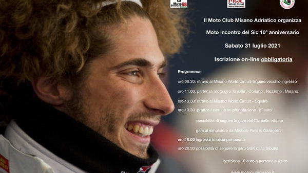 10 anni senza Marco: il Motoclub Misano Adriatico pronto a celebrare Simoncelli