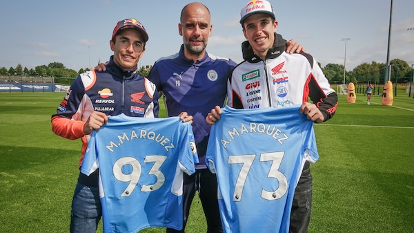 MotoGP: l'incontro tra i fratelli Marquez e il Manchester City