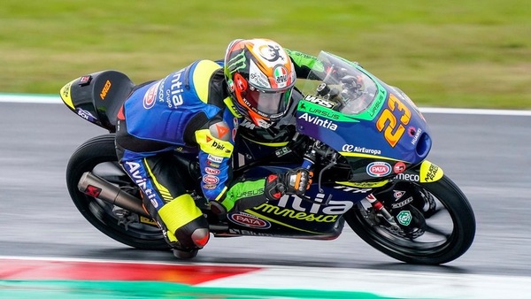 Moto3 GP Emilia Romagna: Antonelli in pole position e Rossi terzo