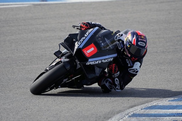 Test MotoGP, Di Giannantonio: “Su questa moto ogni marcia è un calcio nel sedere”