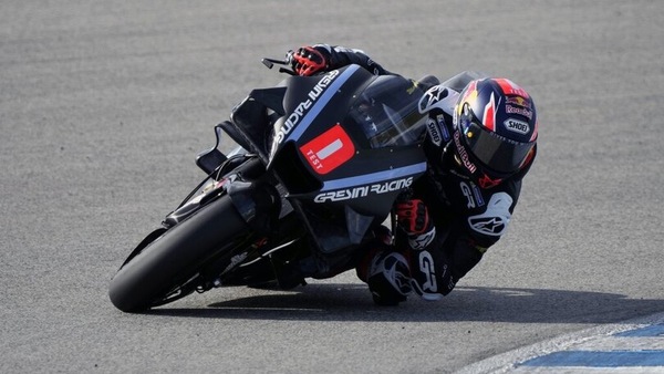 Test MotoGP, Di Giannantonio: “Su questa moto ogni marcia è un calcio nel sedere”