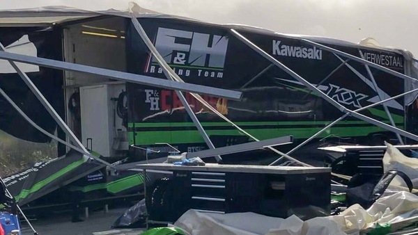 MXGP, Inghilterra in allerta rossa: la tempesta Eunice si abbatte sul paddock
