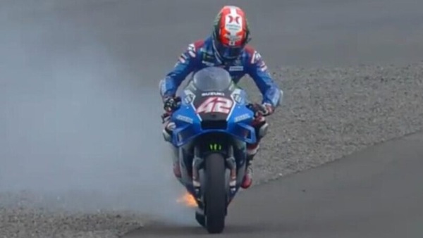 MotoGP, Rins e la moto in fiamme: “Sono saltato per paura che esplodesse”