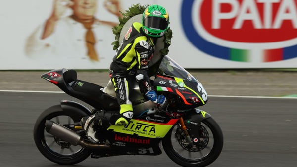 CIV Vallelunga, PreMoto3: Pugliese trionfa in Gara 2 e batte Mihaila