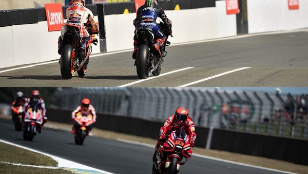 MotoGP, a Le Mans nulla è cambiato: le foto del "traffico" in pista