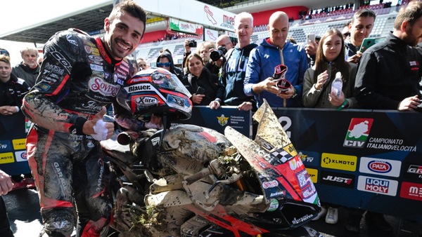 CIV SBK, il sabato di Pirro al Mugello: tanto fango e poca gloria